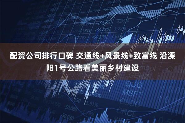 配资公司排行口碑 交通线+风景线+致富线 沿溧阳1号公路看美丽乡村建设